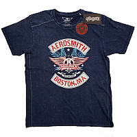 Aerosmith koszulka, Boston Pride Washed Blue, męskie