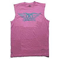 Aerosmith podkoszulek, Glitter Print Logo Pink, męskie