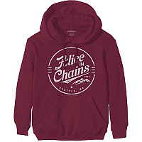 Alice in Chains bluza, Circle Emblem Maroon Red, męska