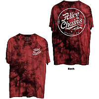 Alice in Chains koszulka, Circle Emblem BP Dip Dye Red, męskie