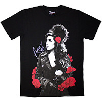 Amy Winehouse koszulka, Rose Portrait Black, męskie
