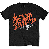 Avenged Sevenfold koszulka, Orange Splatter Black, męskie