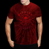 Avenged Sevenfold koszulka, Pent Up Dip Dye Red, męskie