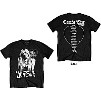 Avril Lavigne koszulka, Love Sux BP Black, męskie