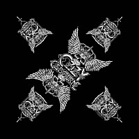 Ozzy Osbourne chustka, Skull & Wings 55 x 55cm