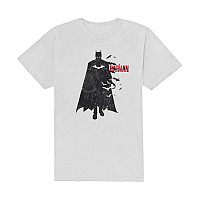 Batman koszulka, The Batman Distressed Figure White, męskie