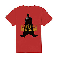Batman koszulka, The Batman Yellow Text Red, męskie