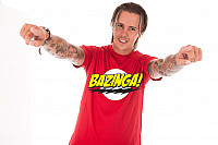 Big Bang Theory koszulka, Bazinga Super Logo, męskie