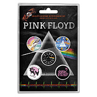 Pink Floyd zestaw 5 odznak průměr 25 mm, Prism, unisex