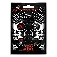 The Exploited zestaw 5 odznak, Punszt Not Dead