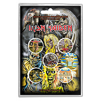Iron Maiden zestaw 5 odznak průměr 25 mm, Early Albums