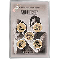 Volbeat zestaw 5 odznak průměr 25 mm, Servant Of The Mind