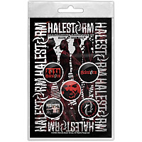 Halestorm zestaw 5 odznak průměr 25 mm, Portrait