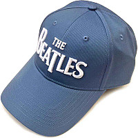 The Beatles czapka z daszkiem, White Drop T Logo Hi-Build Embroidery Demin Blue