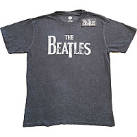 The Beatles koszulka, Drop T Logo Snow Wash Charcoal Grey, męskie
