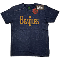 The Beatles koszulka, Drop T Logo Snow Washed Blue, męskie