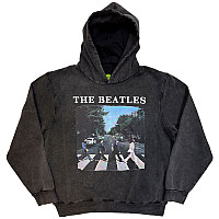 The Beatles bluza, Abbey Road & Logo Stone Wash Charcoal Grey, męska