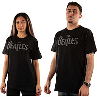 The Beatles koszulka, Drop T Logo Diamante Crystals Black, męskie