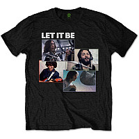 The Beatles koszulka, Let It Be Recording Shots Black, męskie