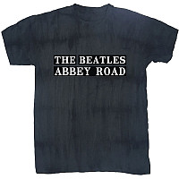 The Beatles koszulka, Abbey Road Sign Dip-Dye Black, męskie