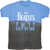 The Beatles koszulka, Let It Be Split Dip-Dye Blue, męskie