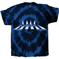 The Beatles koszulka, Abbey Road Crossing Gradient Dip-Dye Blue, męskie