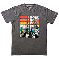 The Beatles koszulka, Abbey Stacked Sleeve Print Charcoal Grey, męskie
