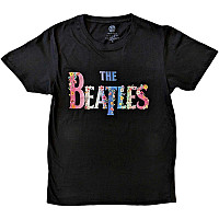 The Beatles koszulka, Floral Logo Black, męskie