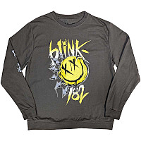 Blink 182 bluza, Sweatshirt Big Smile Sleeve Print Charcoal Grey, męska