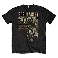 Bob Marley koszulka, Hammersmith ´76 Eco-Tee Black, męskie