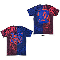 Bob Marley koszulka, Trippy Text Dye Wash BP Red & Blue, męskie