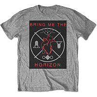 Bring Me The Horizon koszulka, Heart & Symbols Grey, męskie