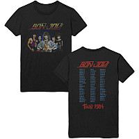Bon Jovi koszulka, Tour '84 BP Black, męskie