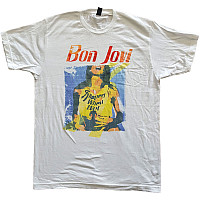Bon Jovi koszulka, Slippery When Wet Original Cover White, męskie