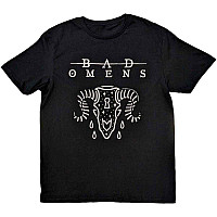 Bad Omens koszulka, Ram Skull Black, męskie