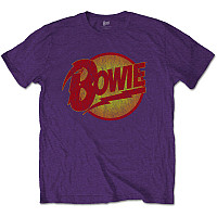 David Bowie koszulka, Vintage Diamond Dogs Logo Purple, męskie