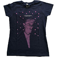 David Bowie koszulka, Dots Girly Navy, damskie