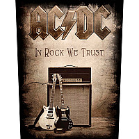 AC/DC naszywka na plecy 30x27x36 cm, In Rock We Trust