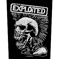 The Exploited naszywka na plecy 30x27x36 cm, Vintage Skull