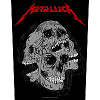 Metallica naszywka na plecy 30x27x36 cm, Skulls