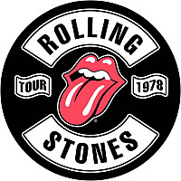 Rolling Stones naszywka na plecy 29 cm, Tour 1978