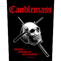 Candlemass naszywka na plecy 30x27x36 cm, Epicus Doomicus Metallicus