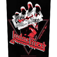 Judas Priest naszywka na plecy 30x27x36 cm, British Steel Vintage