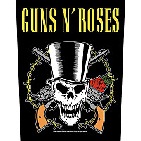 Guns N Roses naszywka na plecy CO+PES 30x27x36 cm, Skull & Guns