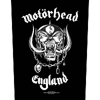 Motorhead naszywka na plecy 30x27x36 cm, England Black