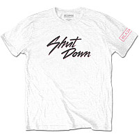 BlackPink koszulka, Shut Down Sleeve Print White, męskie