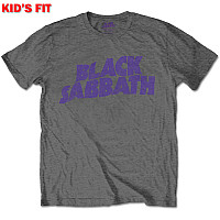 Black Sabbath koszulka, Wavy Logo Dark Grey, dziecięcy