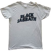 Black Sabbath koszulka, Black Wavy Logo Grey, męskie