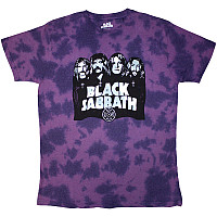 Black Sabbath koszulka, Band & Logo Wash Collection Purple, męskie