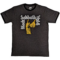 Black Sabbath koszulka, Vol 4 Ringer Charcoal Grey, męskie